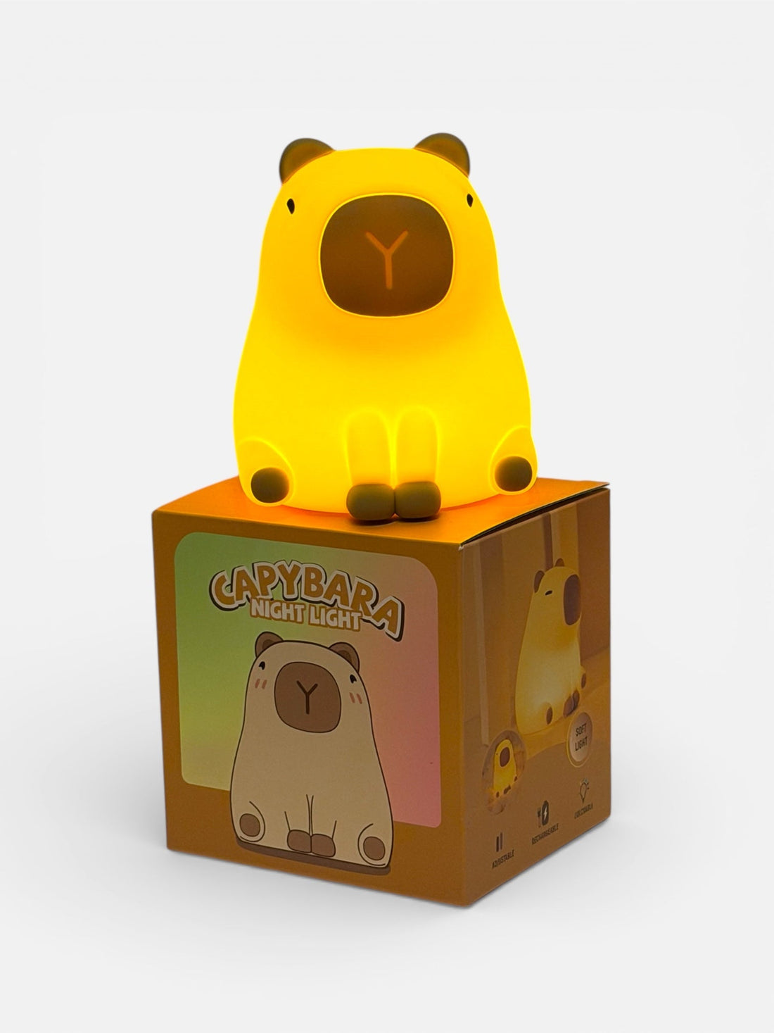 Capybara night light colour change mode USB rechargeable