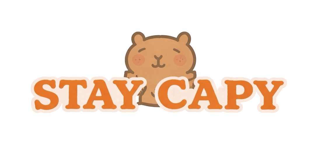 Capybara gift ideas plush toys slippers keychains Australia