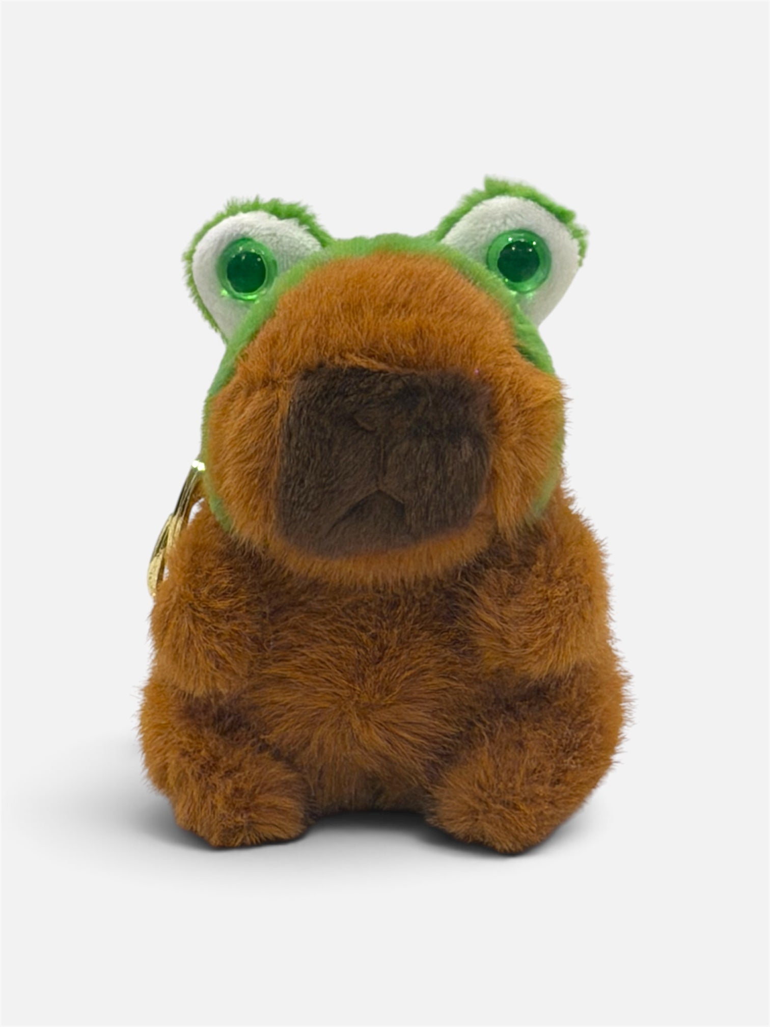 Capybara Keychain - Frog Hat