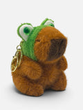 Capybara Keychain - Frog Hat