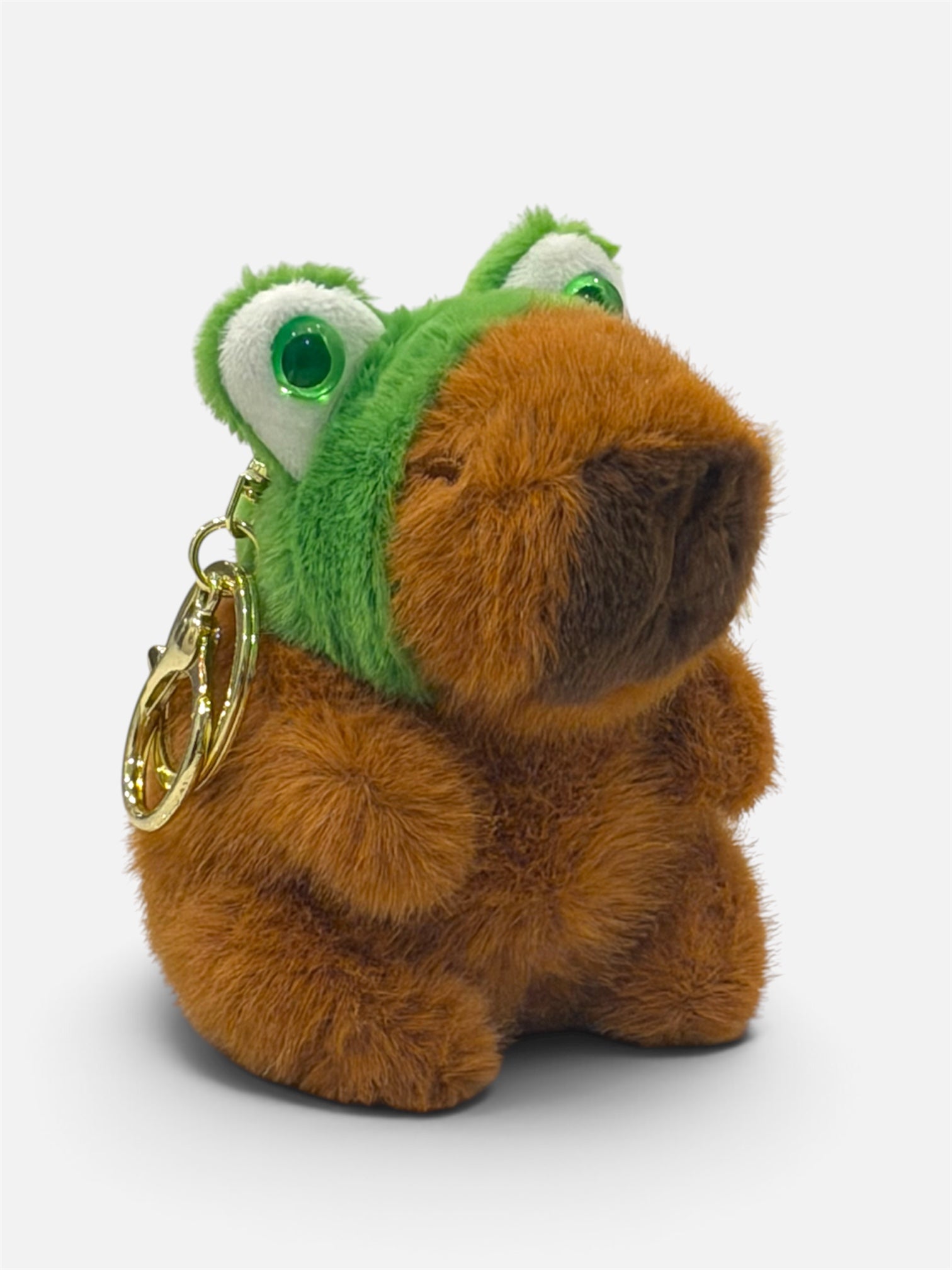 Capybara Keychain - Frog Hat
