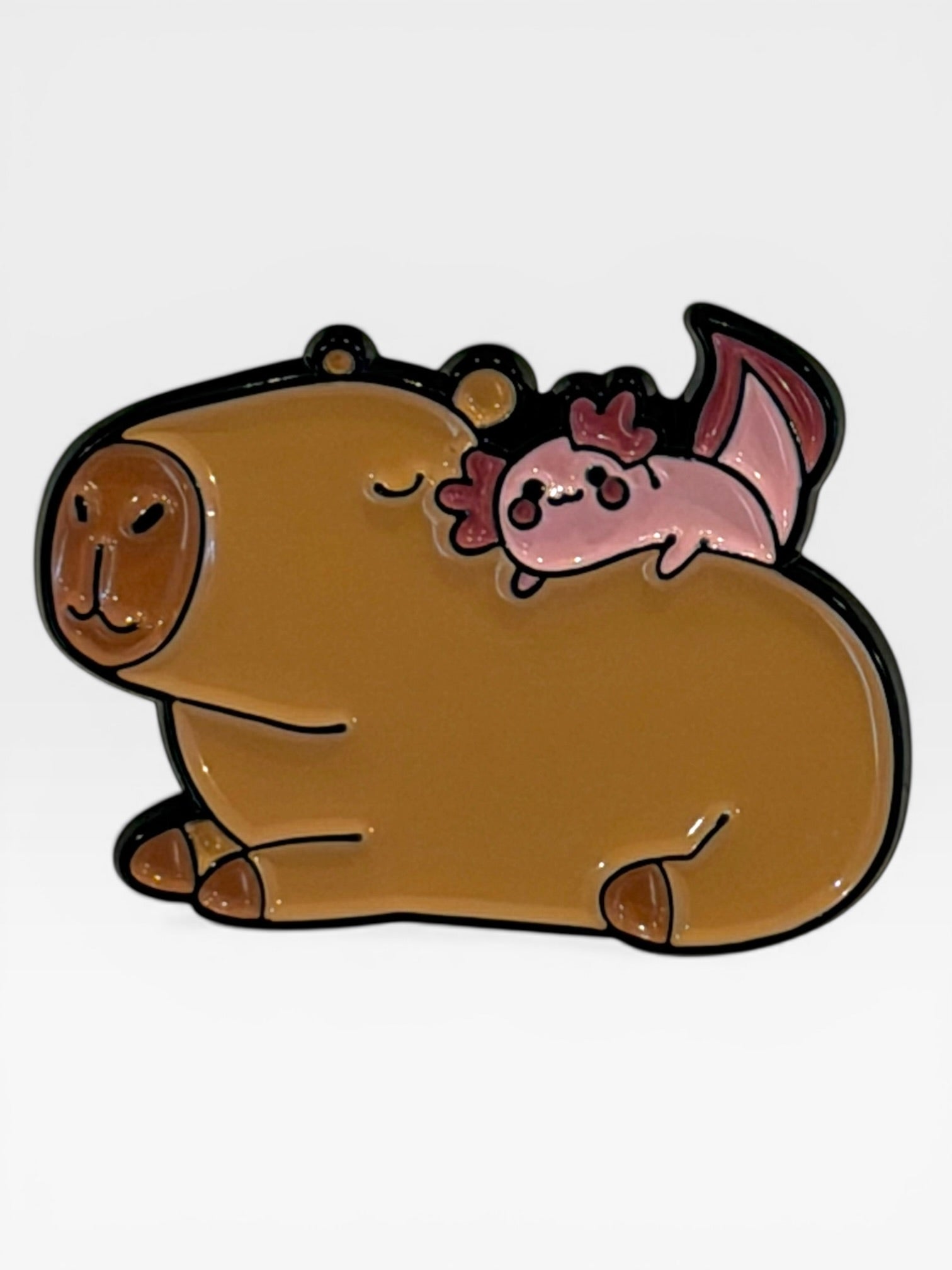 Capybara collectable pin. Capybara Brooch. Capybara Gift. Unique Capybara Gift. Capy Stuff. Capybara.