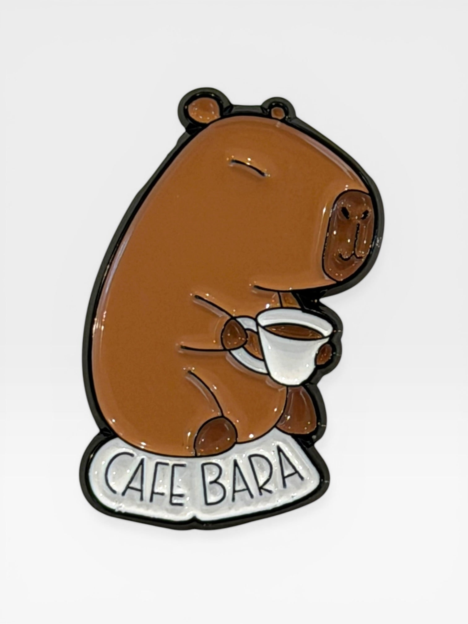 Capybara collectable pin. Capybara Brooch. Capybara Gift. Unique Capybara Gift. Capy Stuff. Capybara.