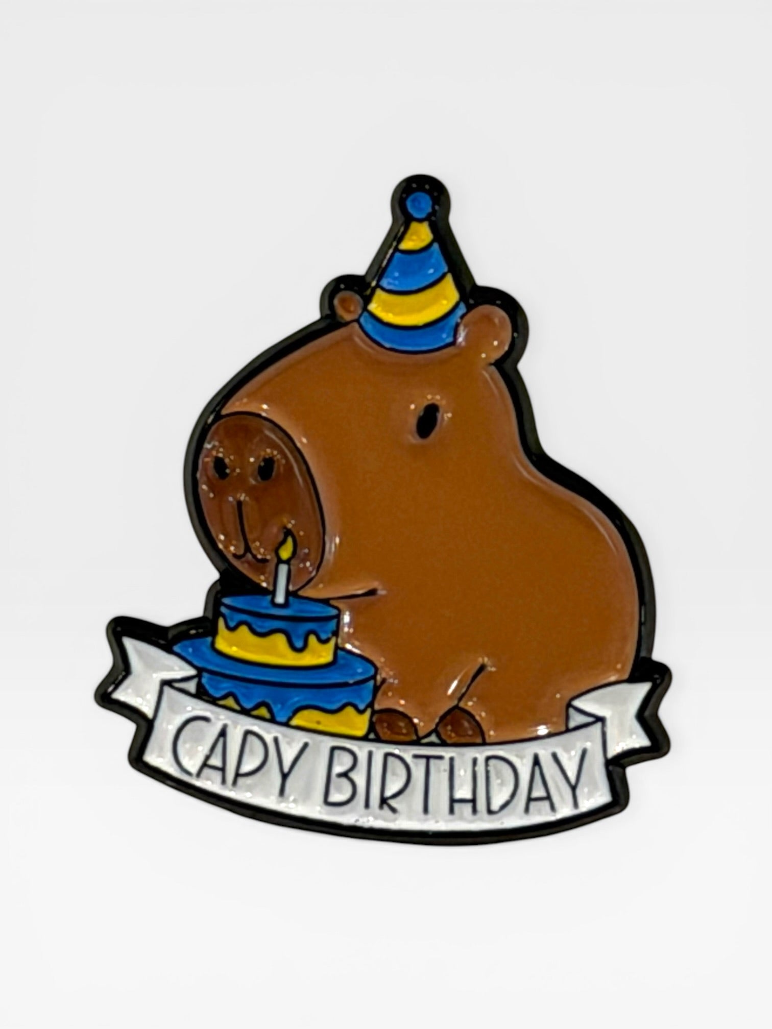Capybara collectable pin. Capybara Brooch. Capybara Gift. Unique Capybara Gift. Capy Stuff. Capybara.