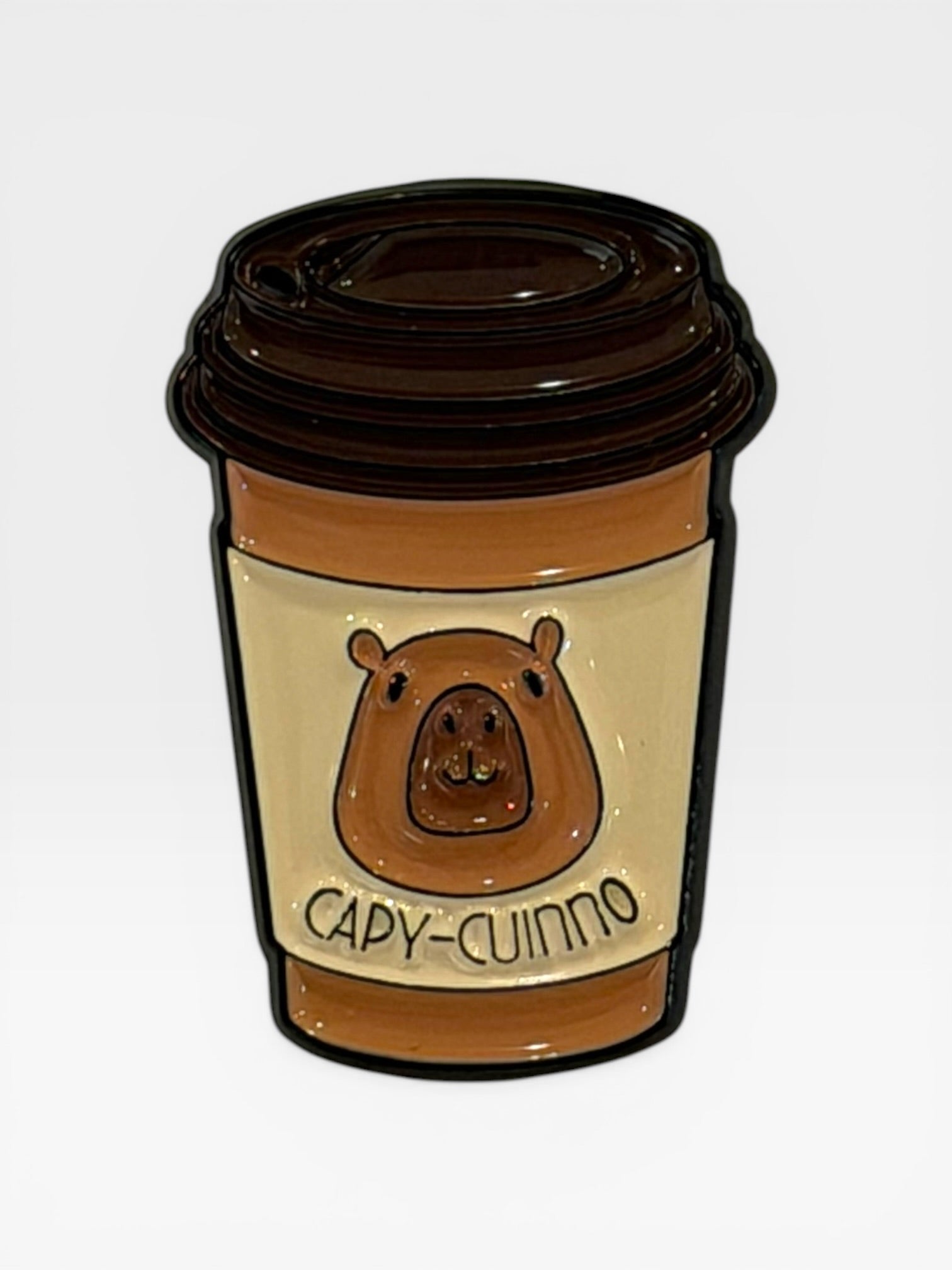 Capybara collectable pin. Capybara Brooch. Capybara Gift. Unique Capybara Gift. Capy Stuff. Capybara.