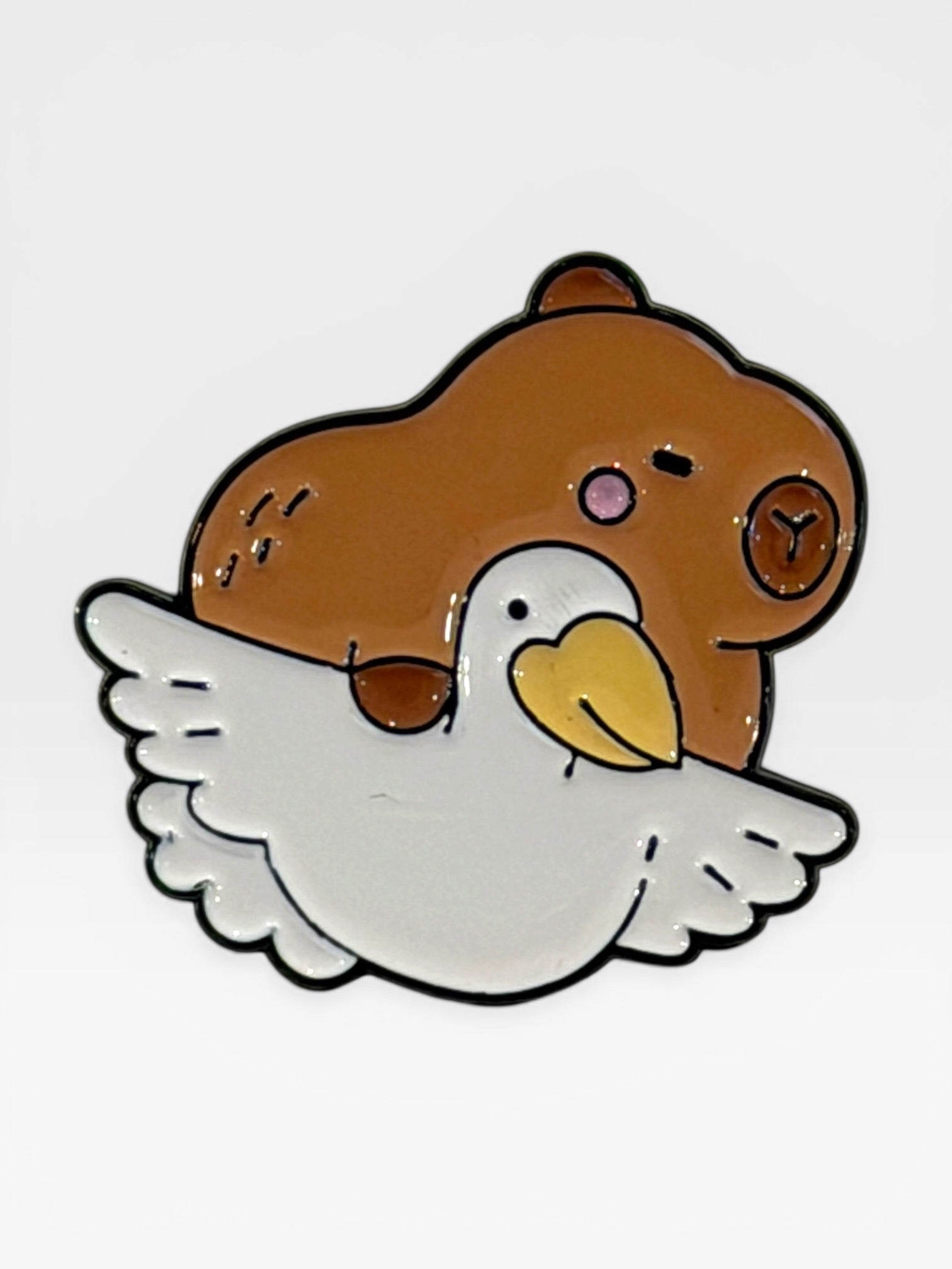 Capybara collectable pin. Capybara Brooch. Capybara Gift. Unique Capybara Gift. Capy Stuff. Capybara.