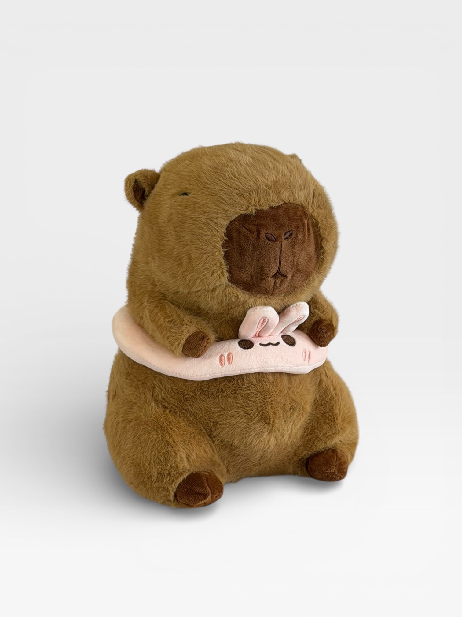 Capybara plush with Bunny Ring