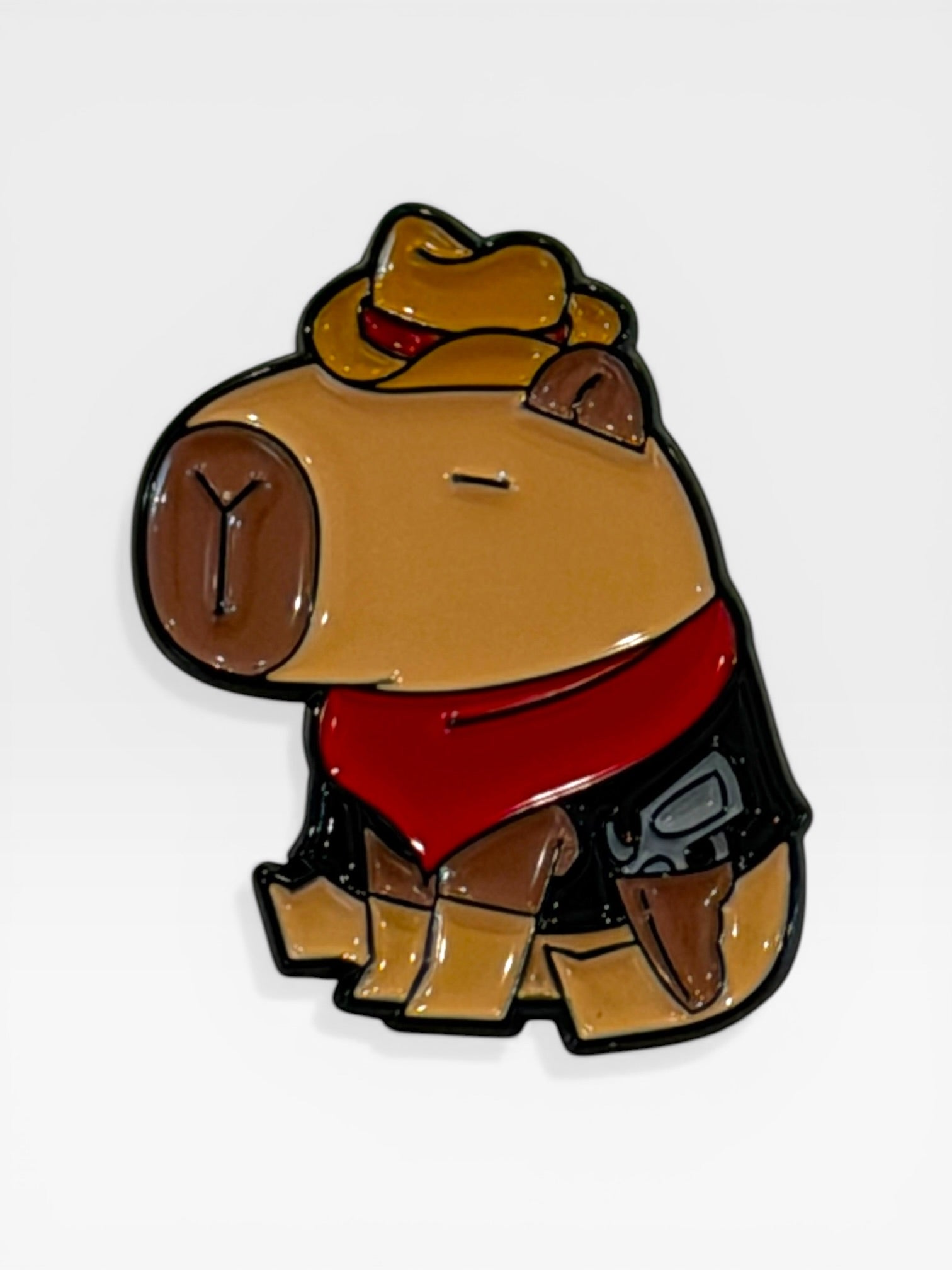 Capybara collectable pin. Capybara Brooch. Capybara Gift. Unique Capybara Gift. Capy Stuff. Capybara.