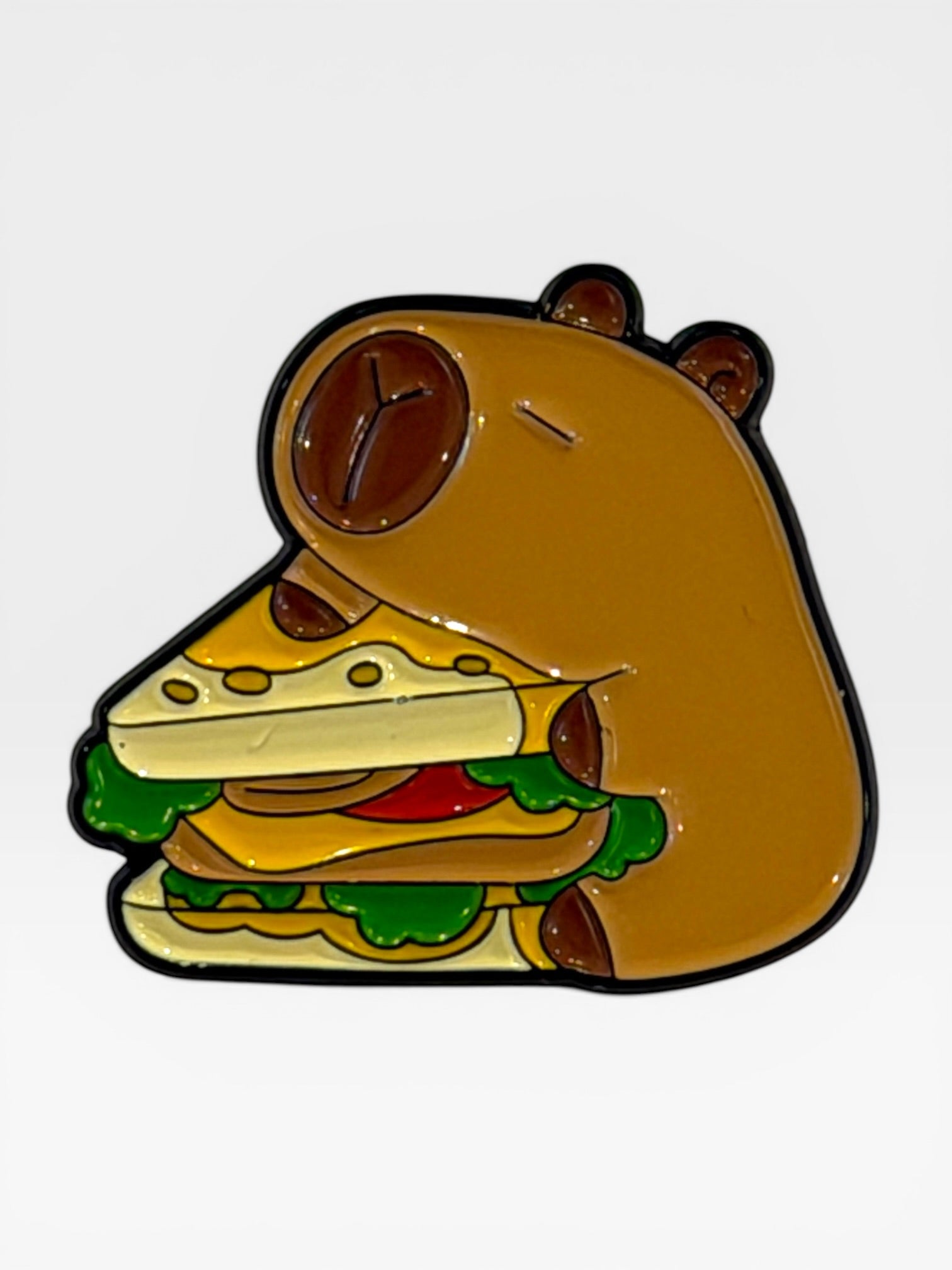 Capybara collectable pin. Capybara Brooch. Capybara Gift. Unique Capybara Gift. Capy Stuff. Capybara.