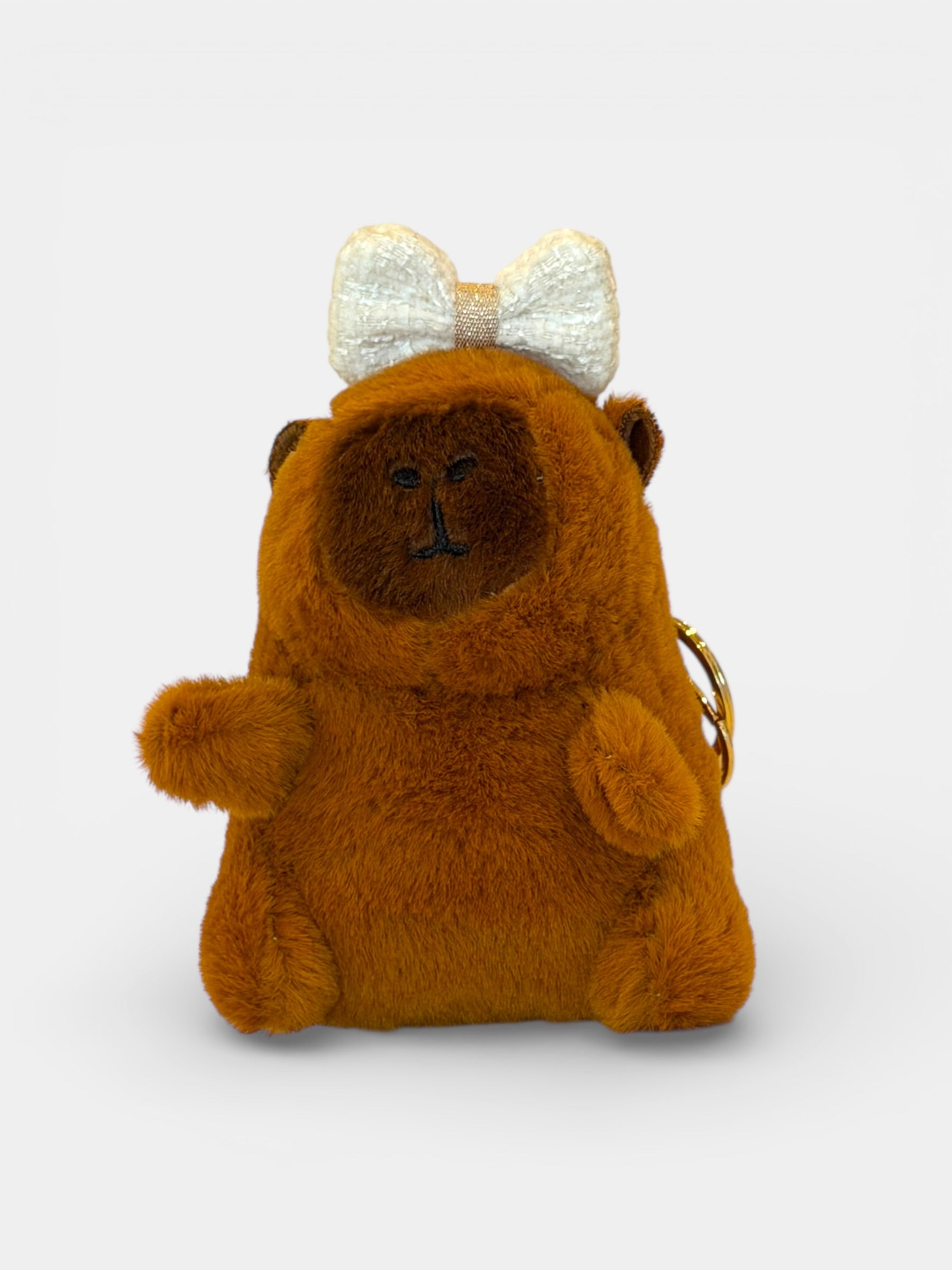 Capybara Keychain - Sparkly Bow