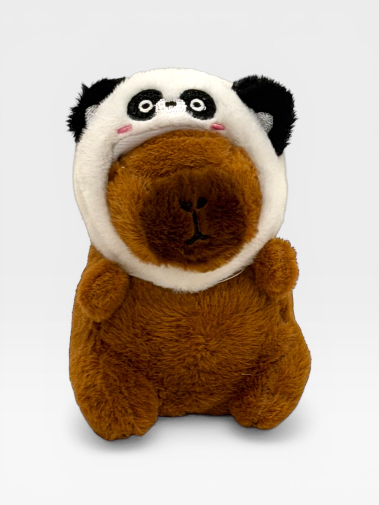 Capybara plushie toy with panda ears 