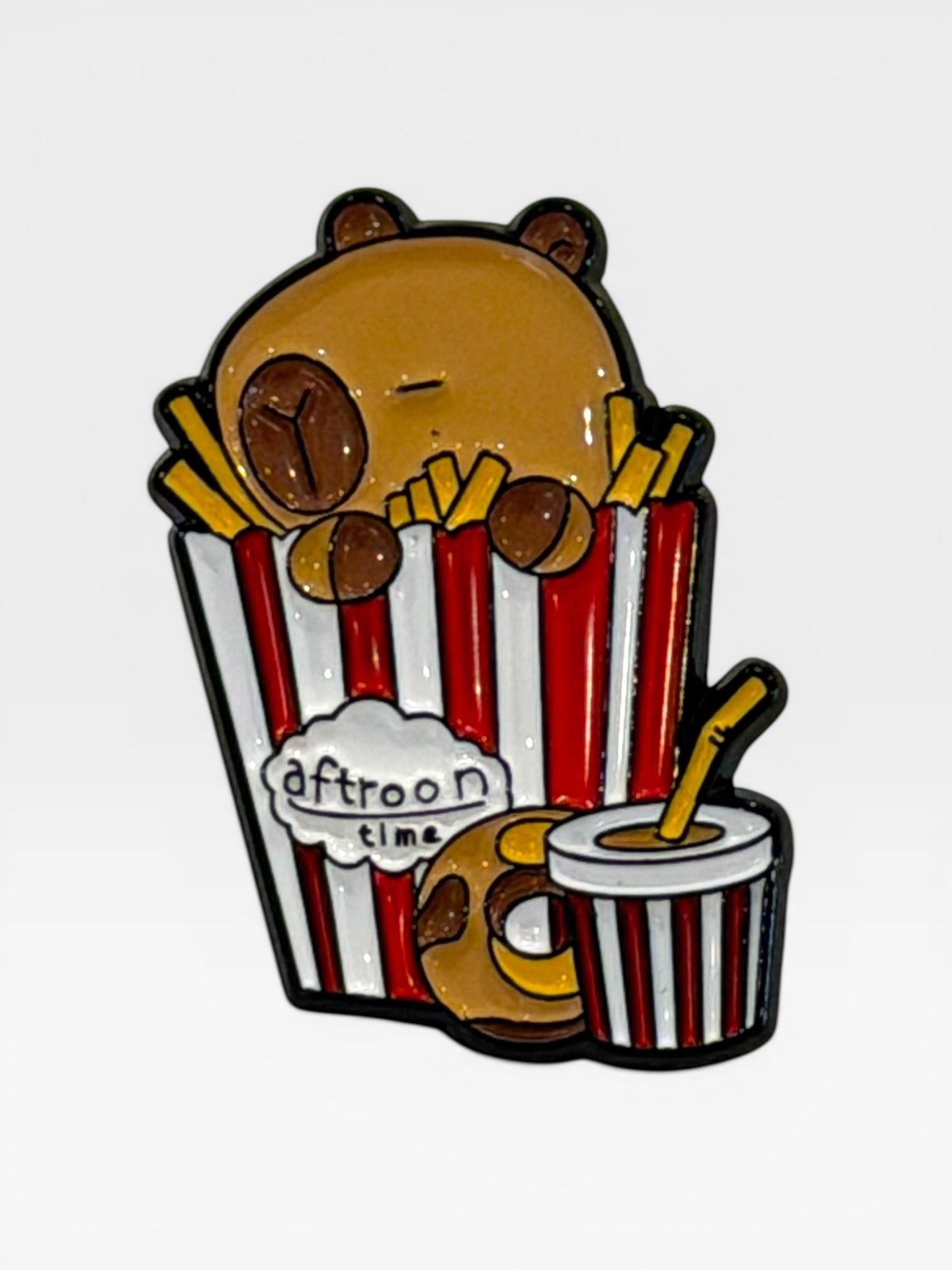 Capybara collectable pin. Capybara Brooch. Capybara Gift. Unique Capybara Gift. Capy Stuff. Capybara.