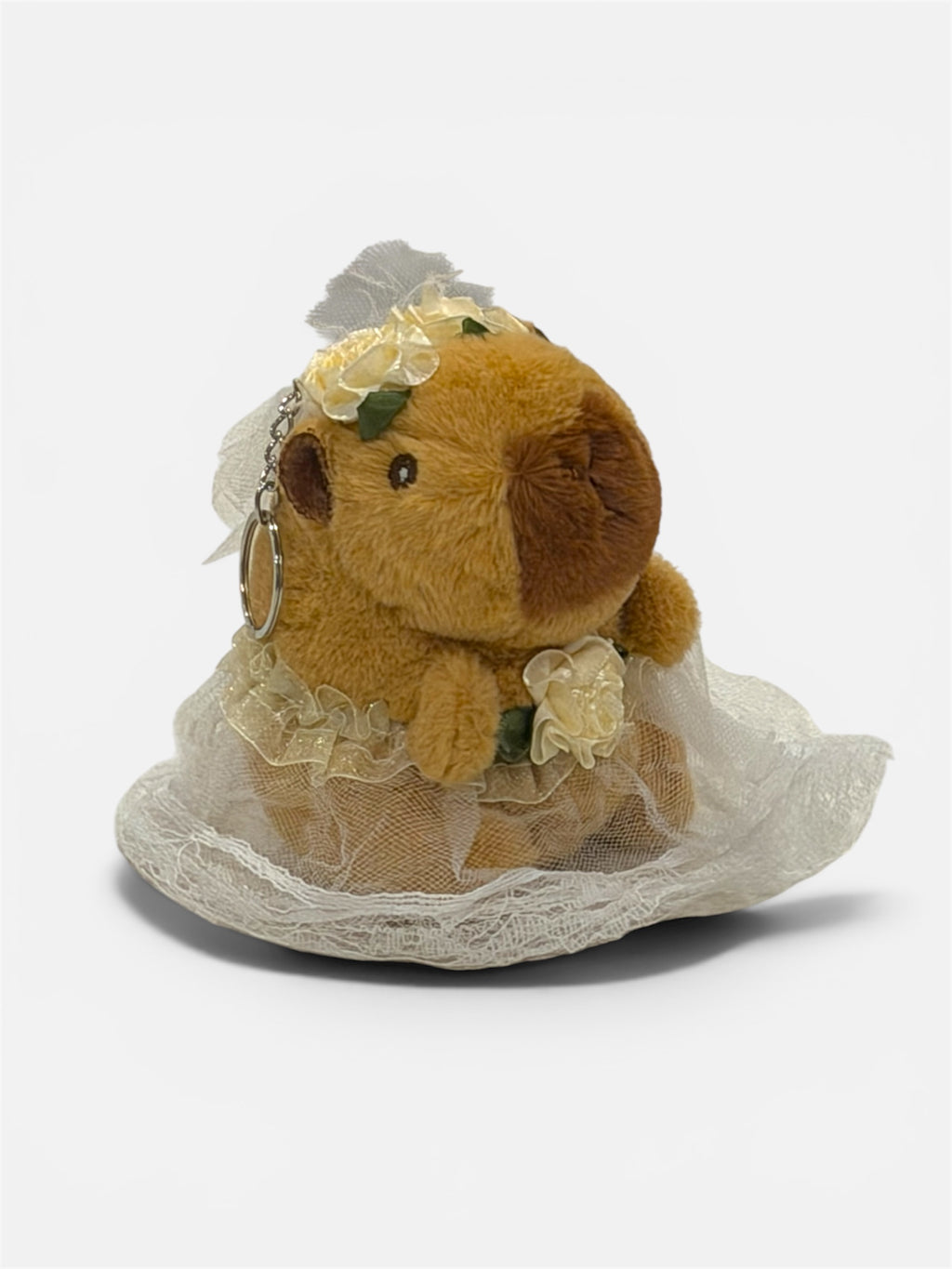 From our Capybara Plush Keychain range - our beautiful wedding couple. Choose from either the bride or groom (or both!). Super-soft and cute Capybara with wedding accessories to match. From Australia’s biggest Capybara toy store. Check out our range for the very latest Capy products, the best Capybara gifts and general Capy happiness. 