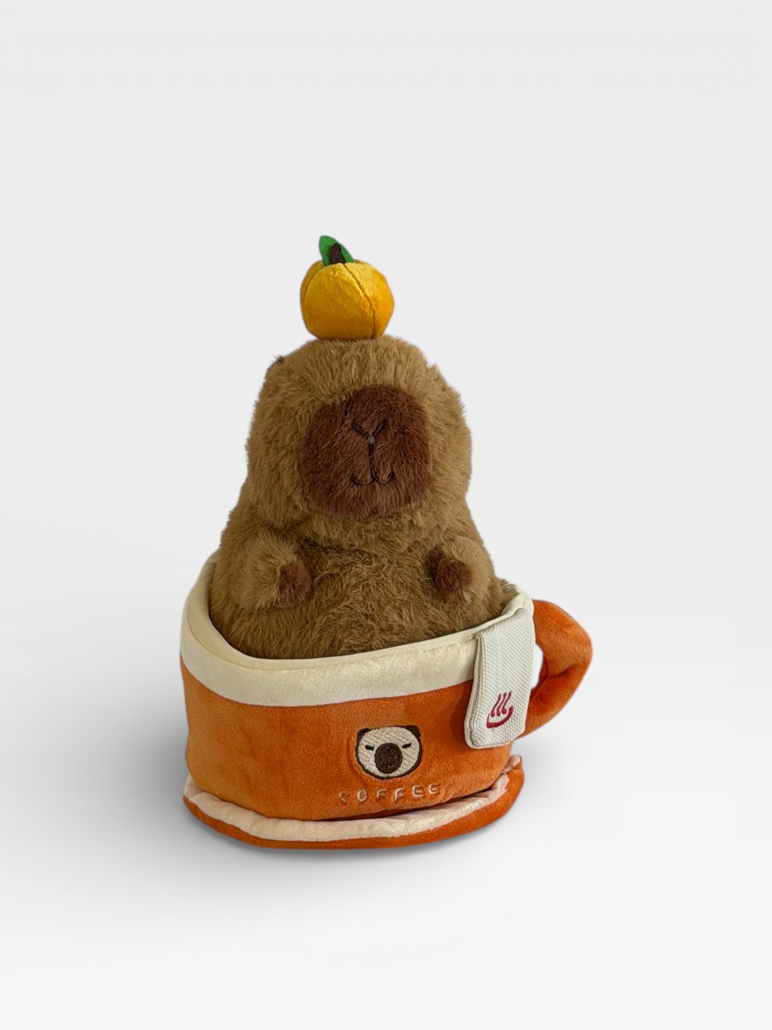 Capybara Plush inside a coffee cup
