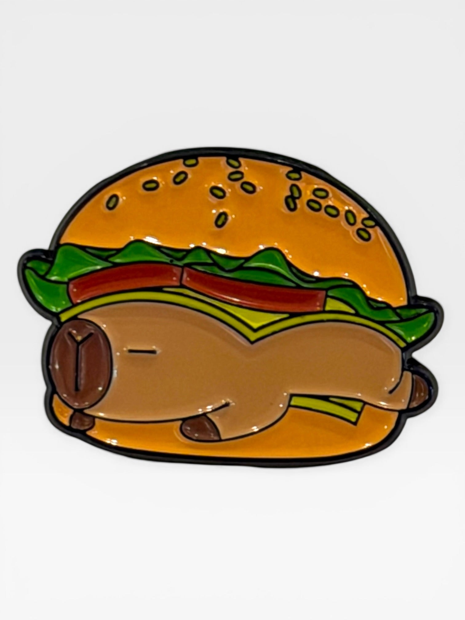 Capybara collectable pin. Capybara Brooch. Capybara Gift. Unique Capybara Gift. Capy Stuff. Capybara.