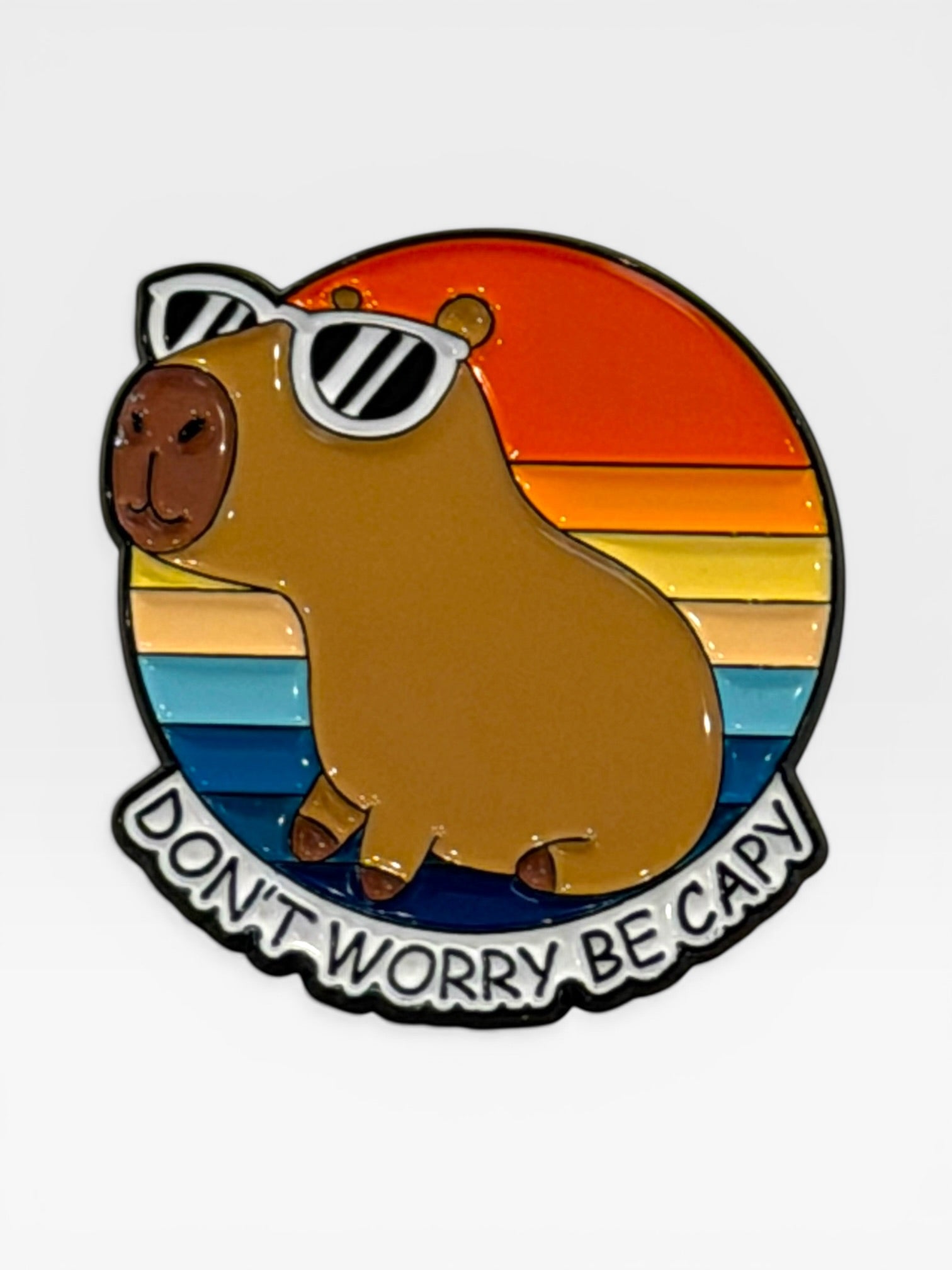 Capybara collectable pin. Capybara Brooch. Capybara Gift. Unique Capybara Gift. Capy Stuff. Capybara.