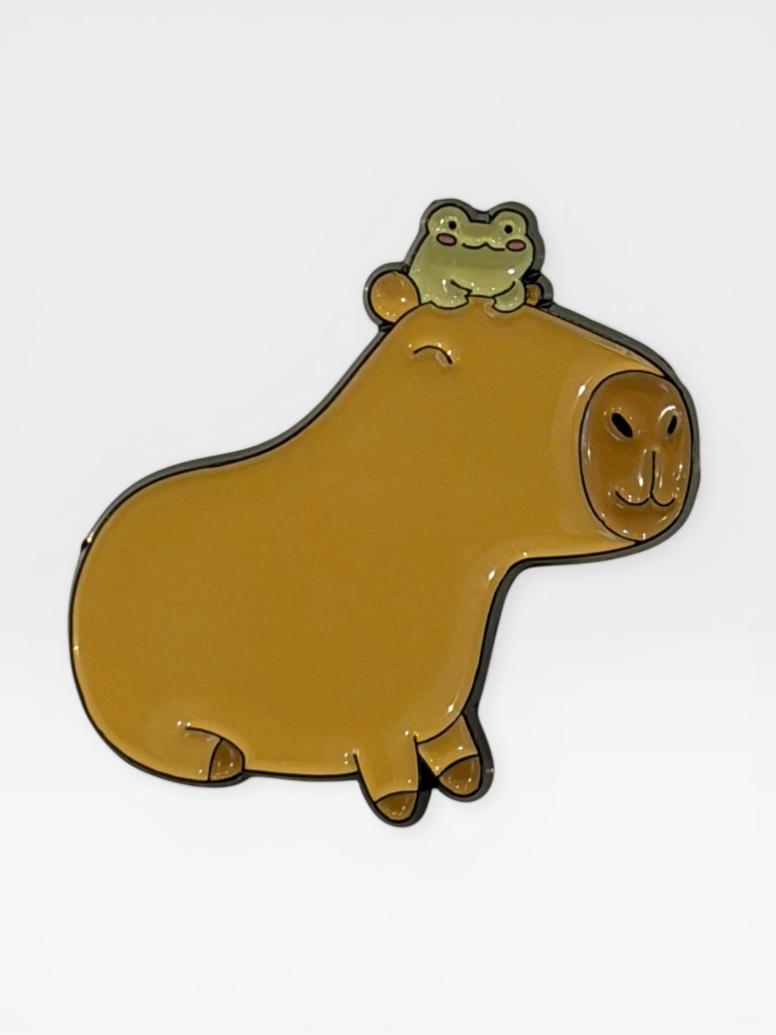 Capybara collectable pin. Capybara Brooch. Capybara Gift. Unique Capybara Gift. Capy Stuff. Capybara.
