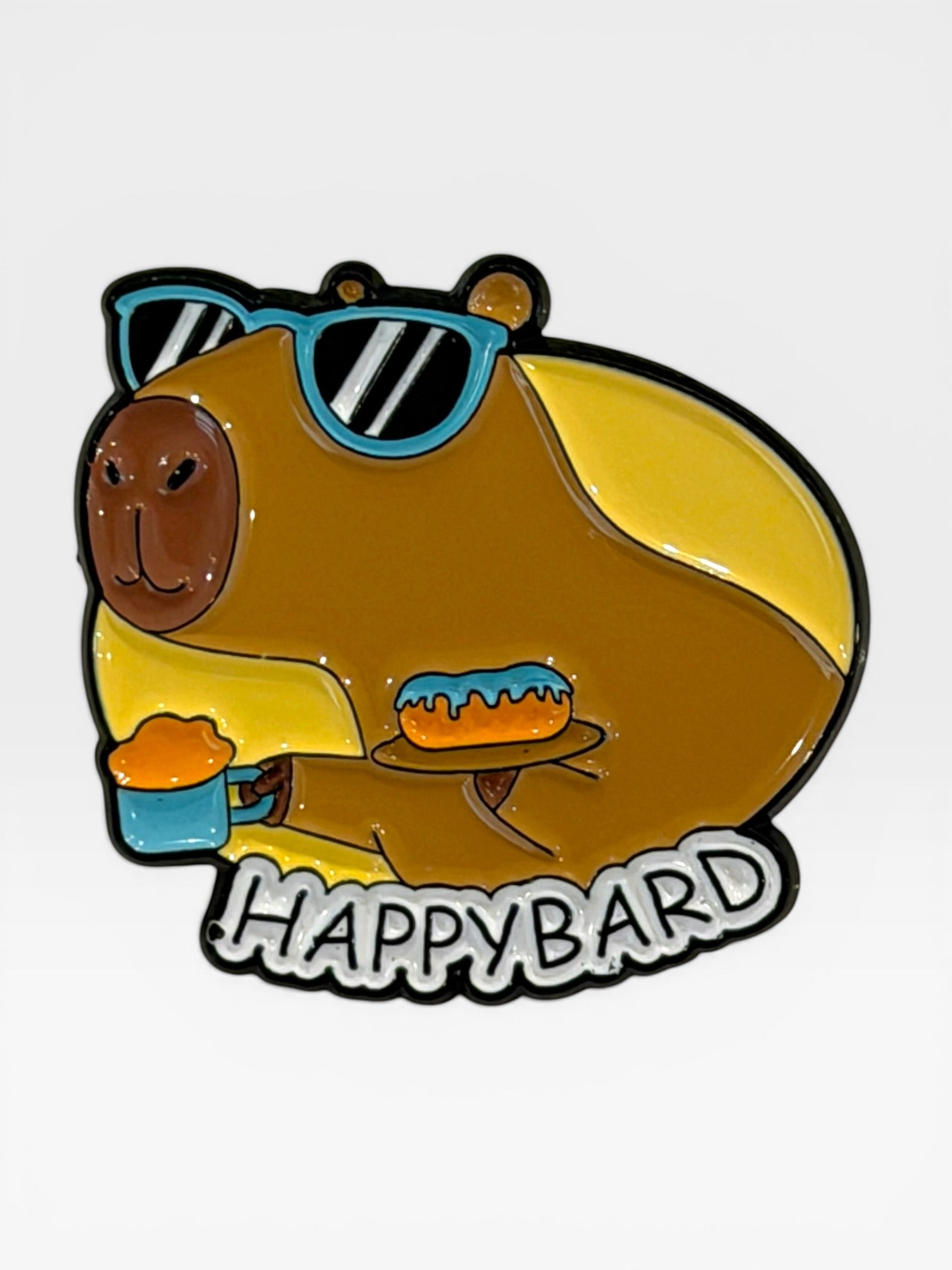 Capybara collectable pin. Capybara Brooch. Capybara Gift. Unique Capybara Gift. Capy Stuff. Capybara.