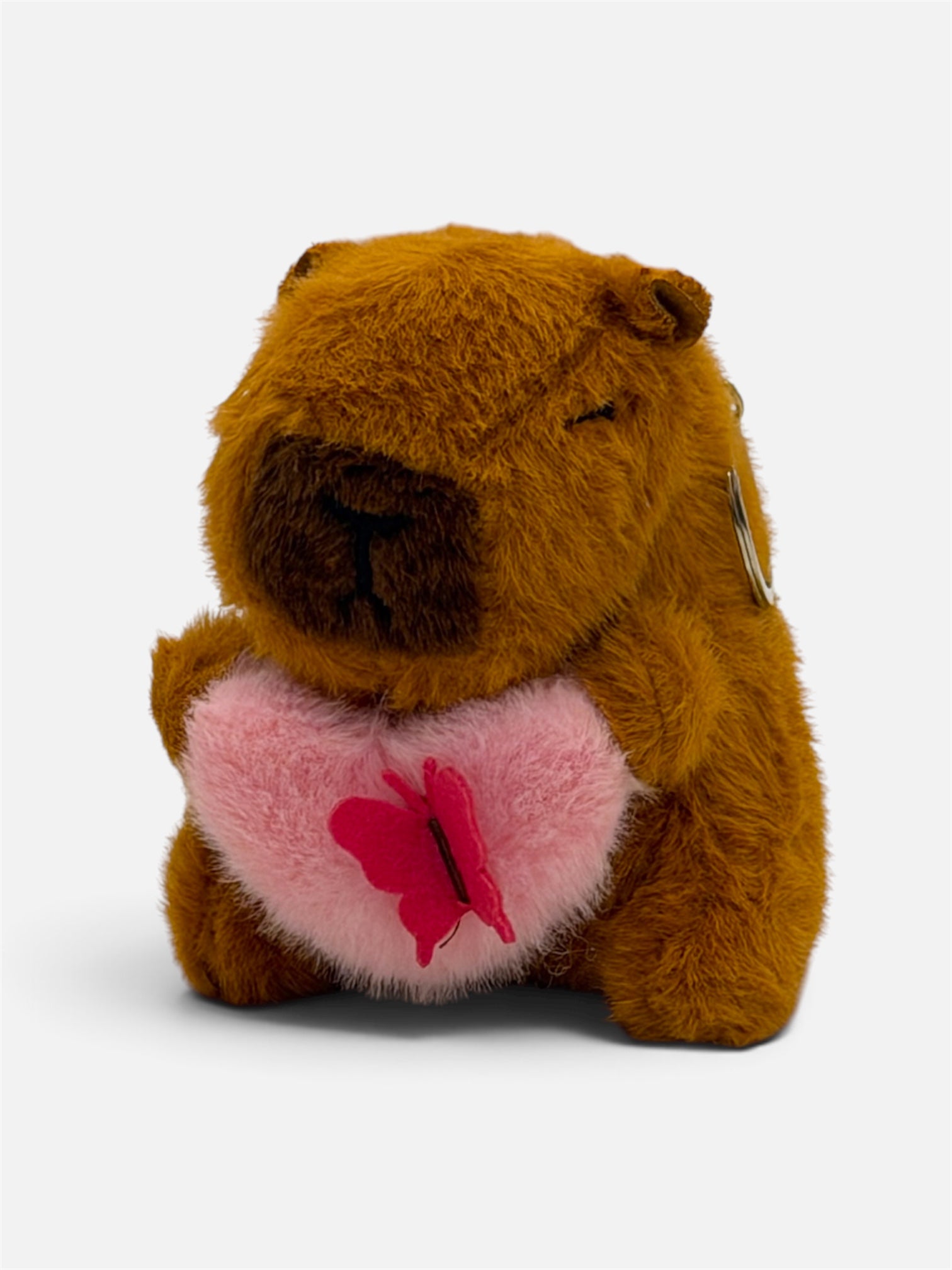 Capybara Keychain - Love Heart & Butterfly