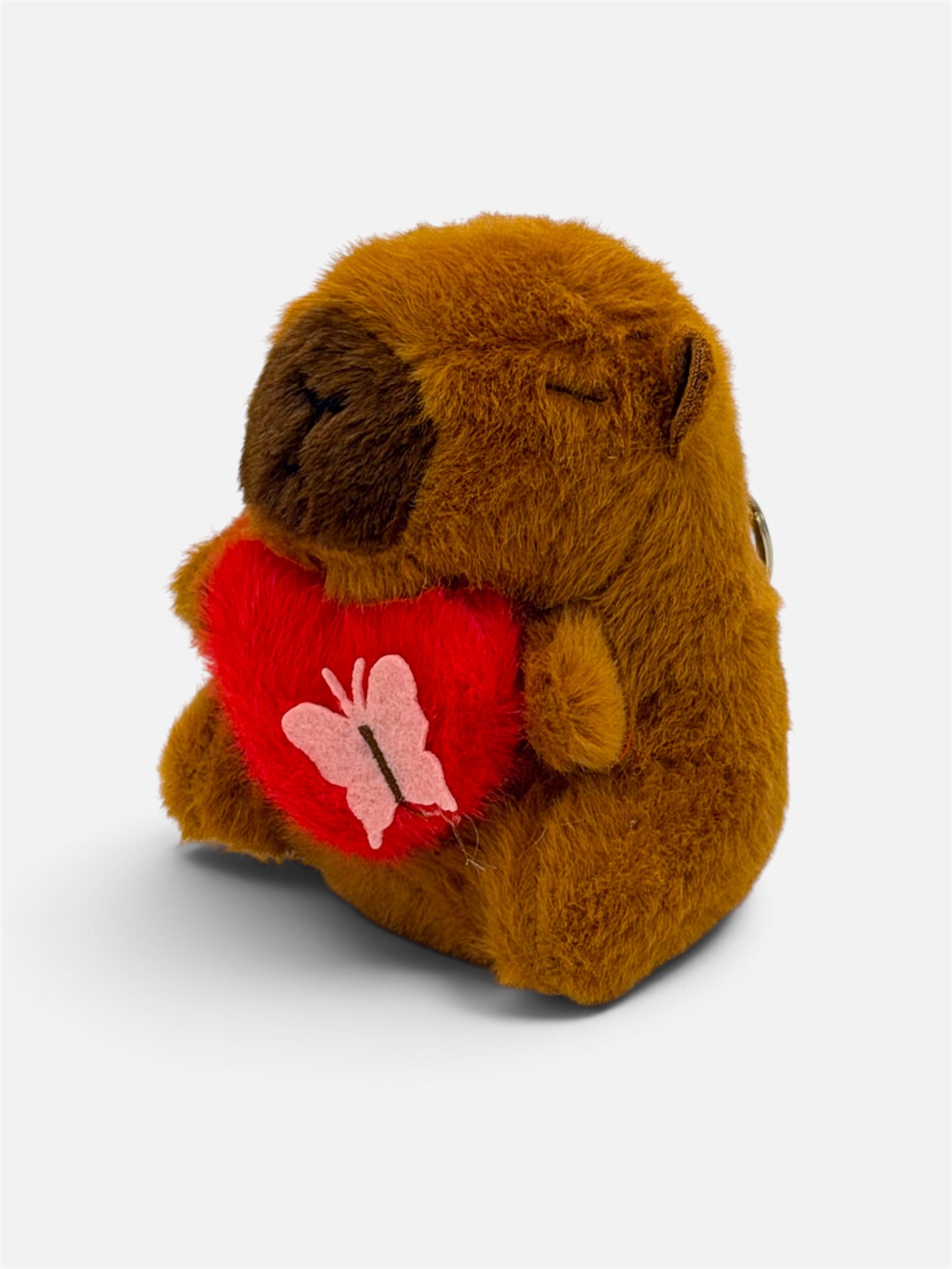 Capybara Keychain - Love Heart & Butterfly