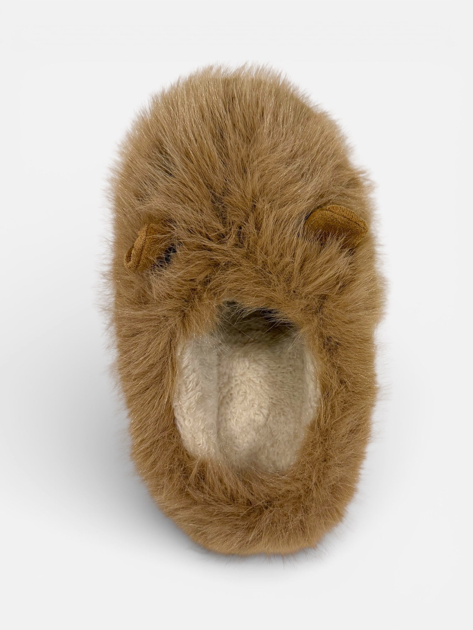 Super fluffy animal themed Capybara slippers