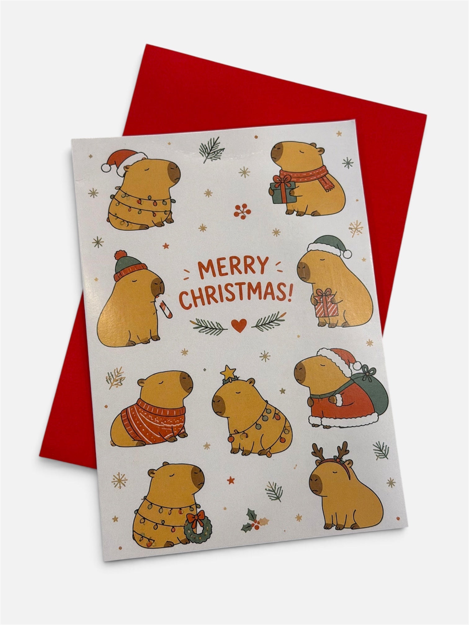 Capybara Christmas Card - Stay Capy
