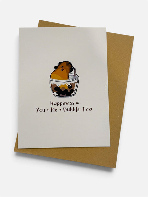 Capybara Greeting Card - Stay Capy