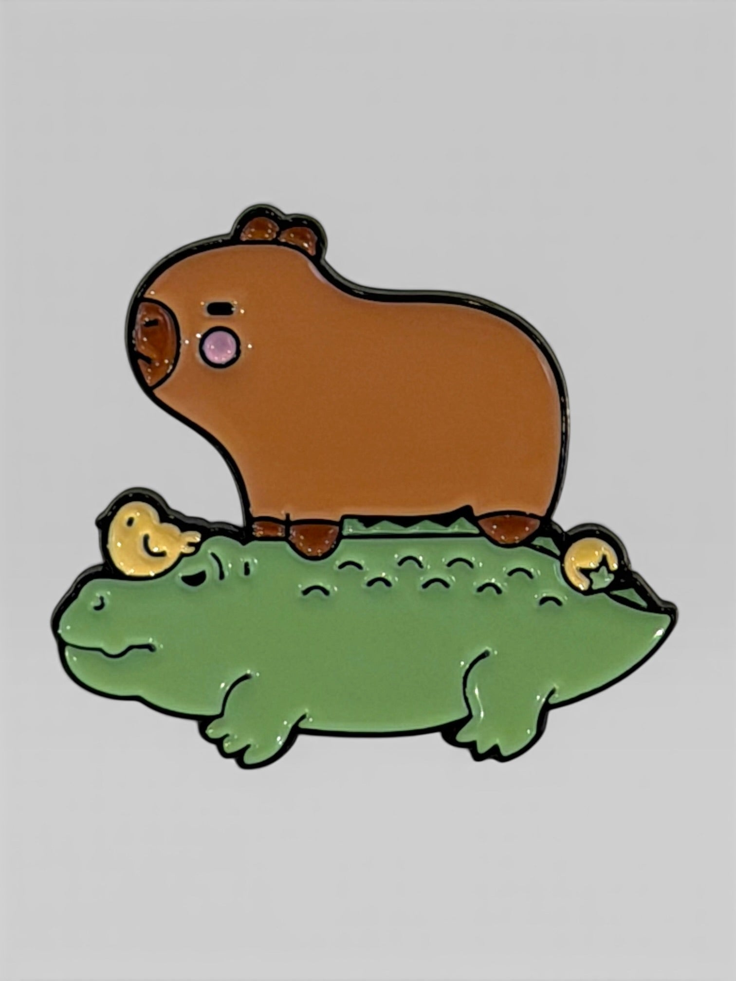 Capybara Pin / Brooch - Stay Capy