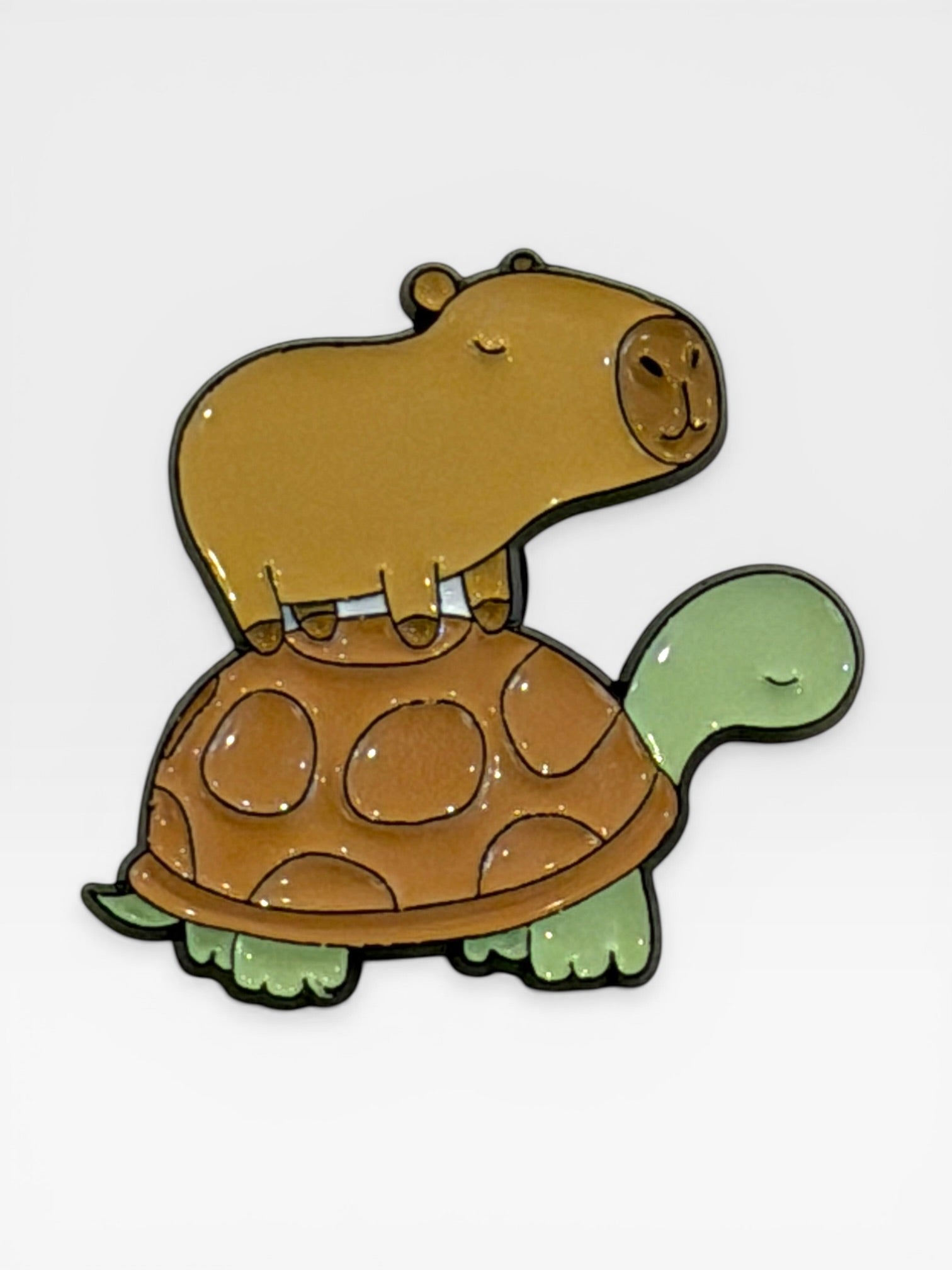 Capybara Pin / Brooch - Stay Capy