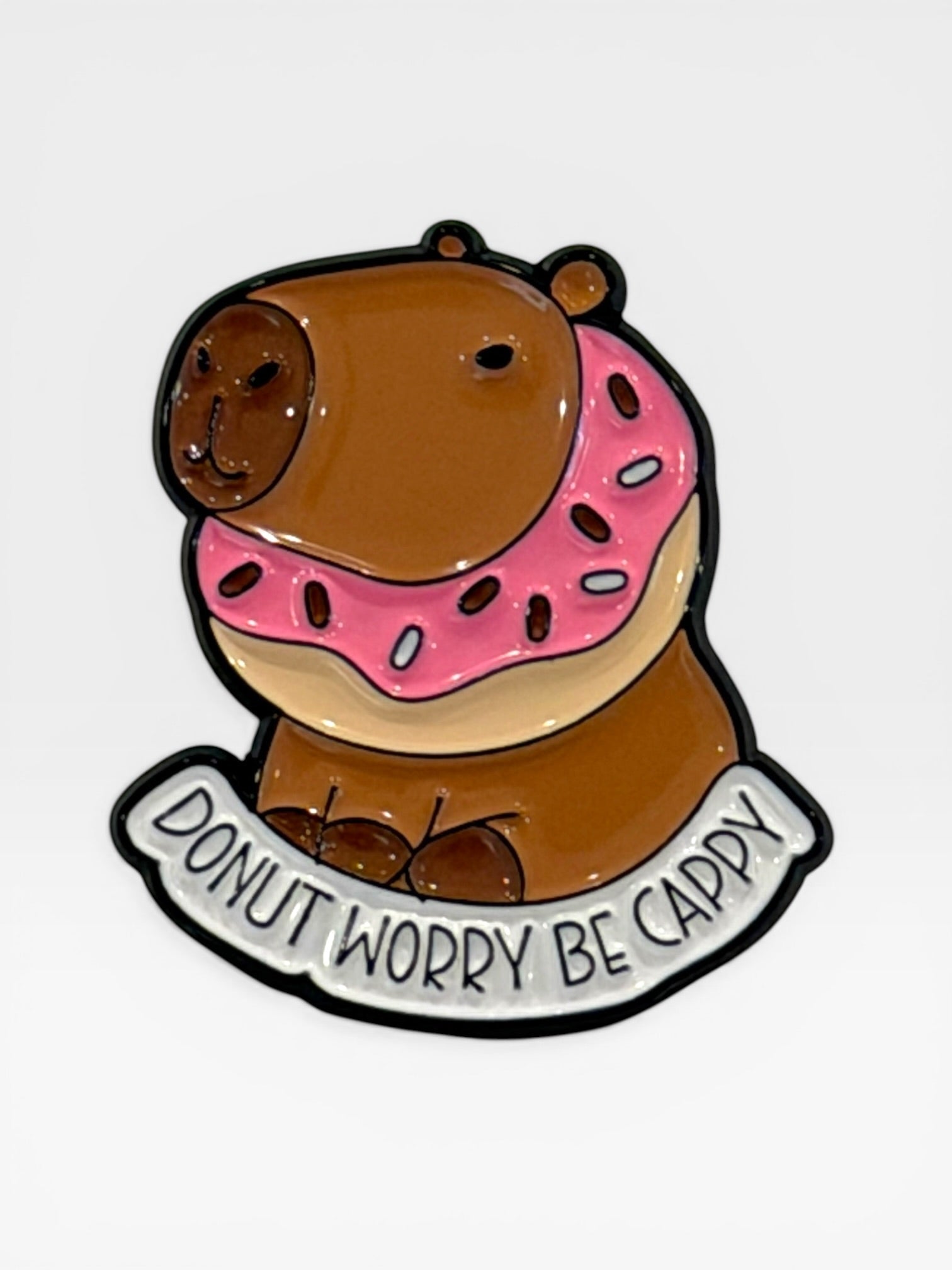Capybara Pin / Brooch - Stay Capy