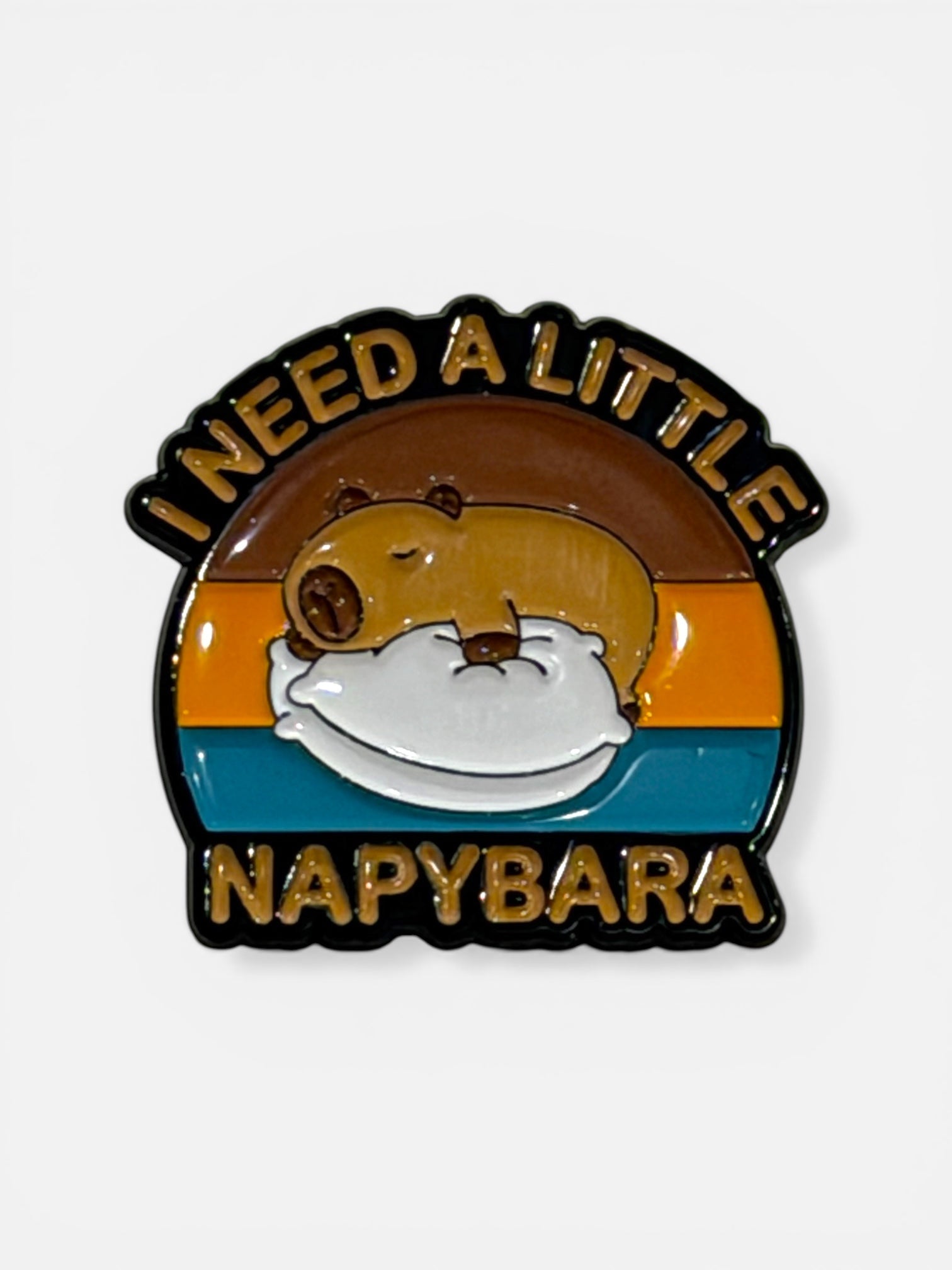 Capybara Pin / Brooch - Stay Capy