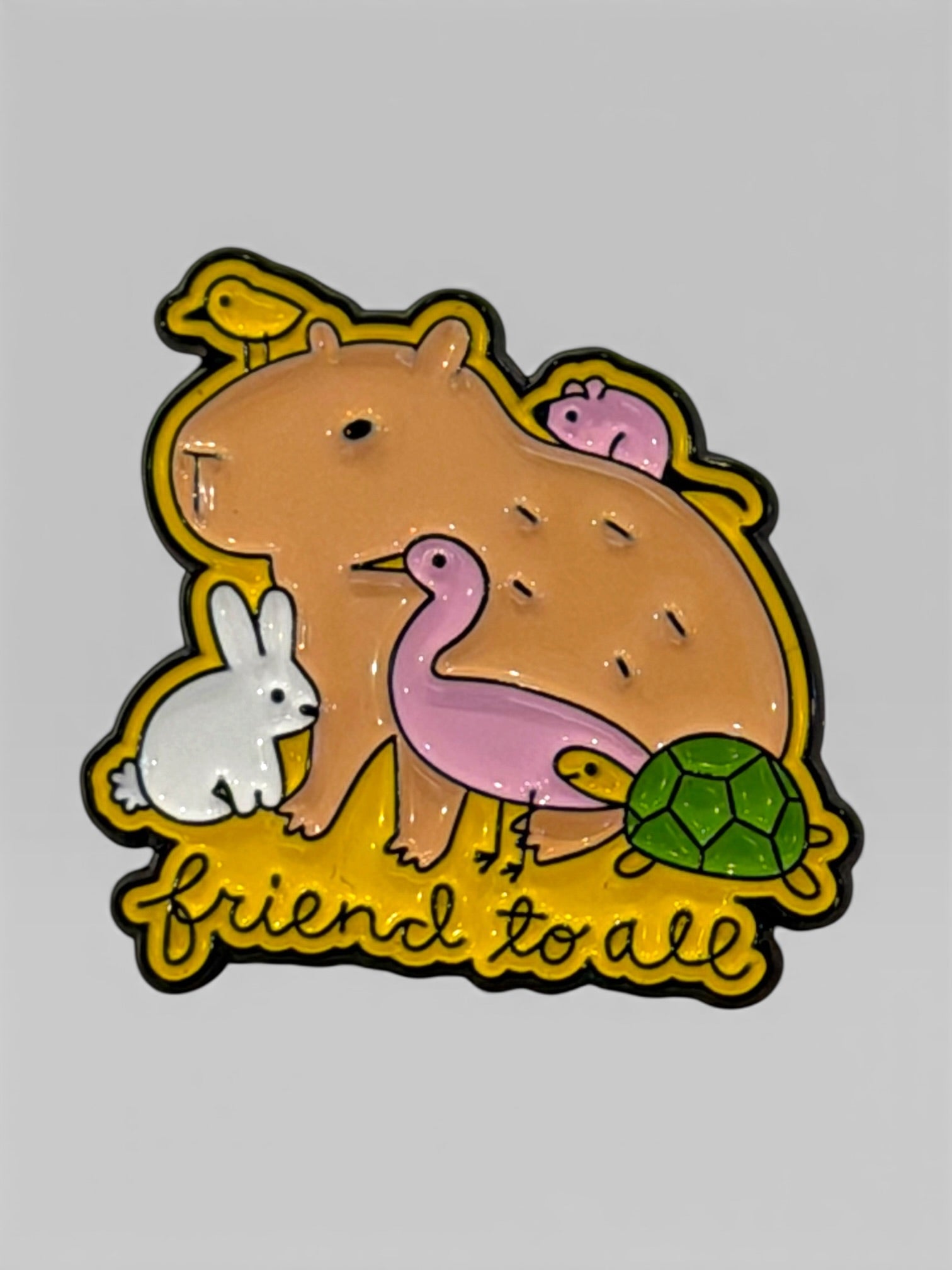 Capybara Pin / Brooch - Stay Capy