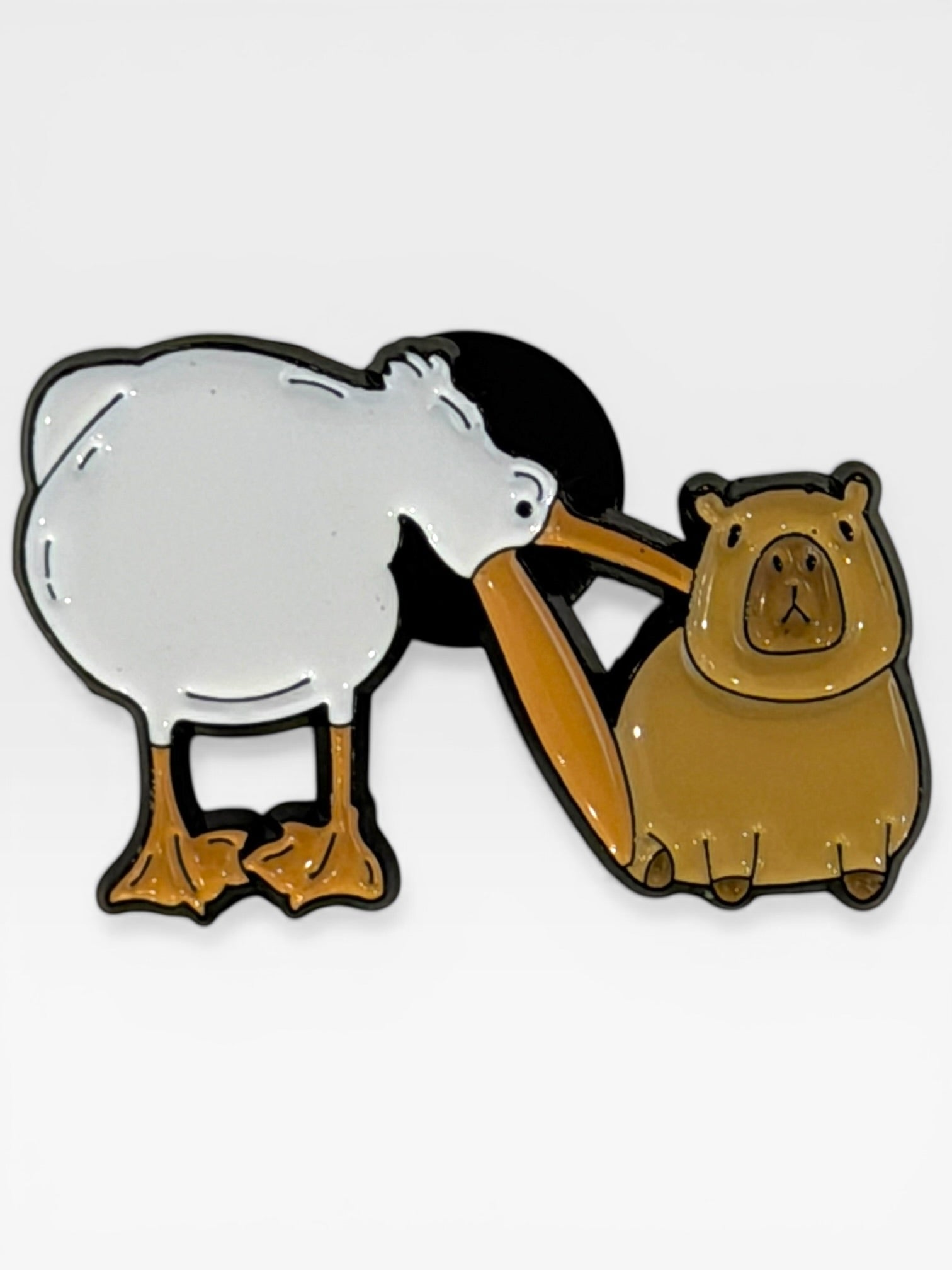 Capybara Pin / Brooch - Stay Capy