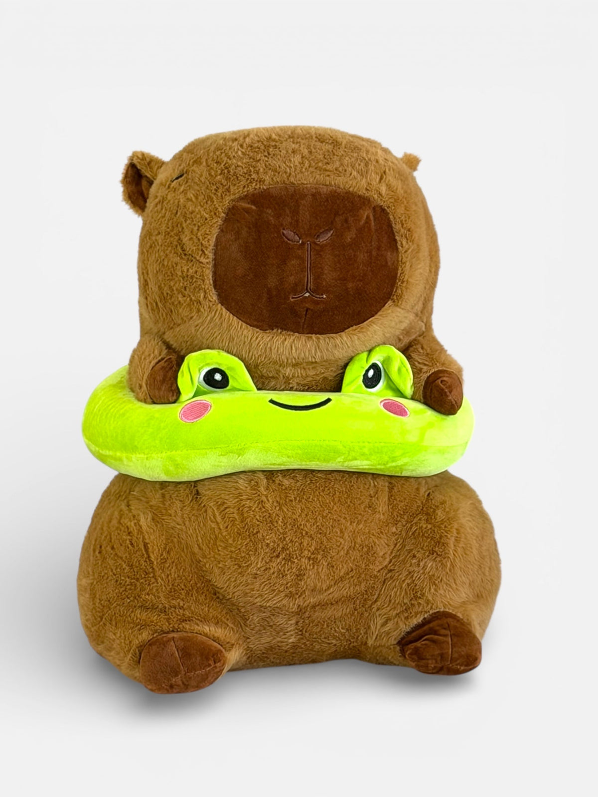 Capybara Plush Toy - Frog Ring - Stay Capy
